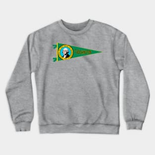 Washignton Flag Pennant Crewneck Sweatshirt